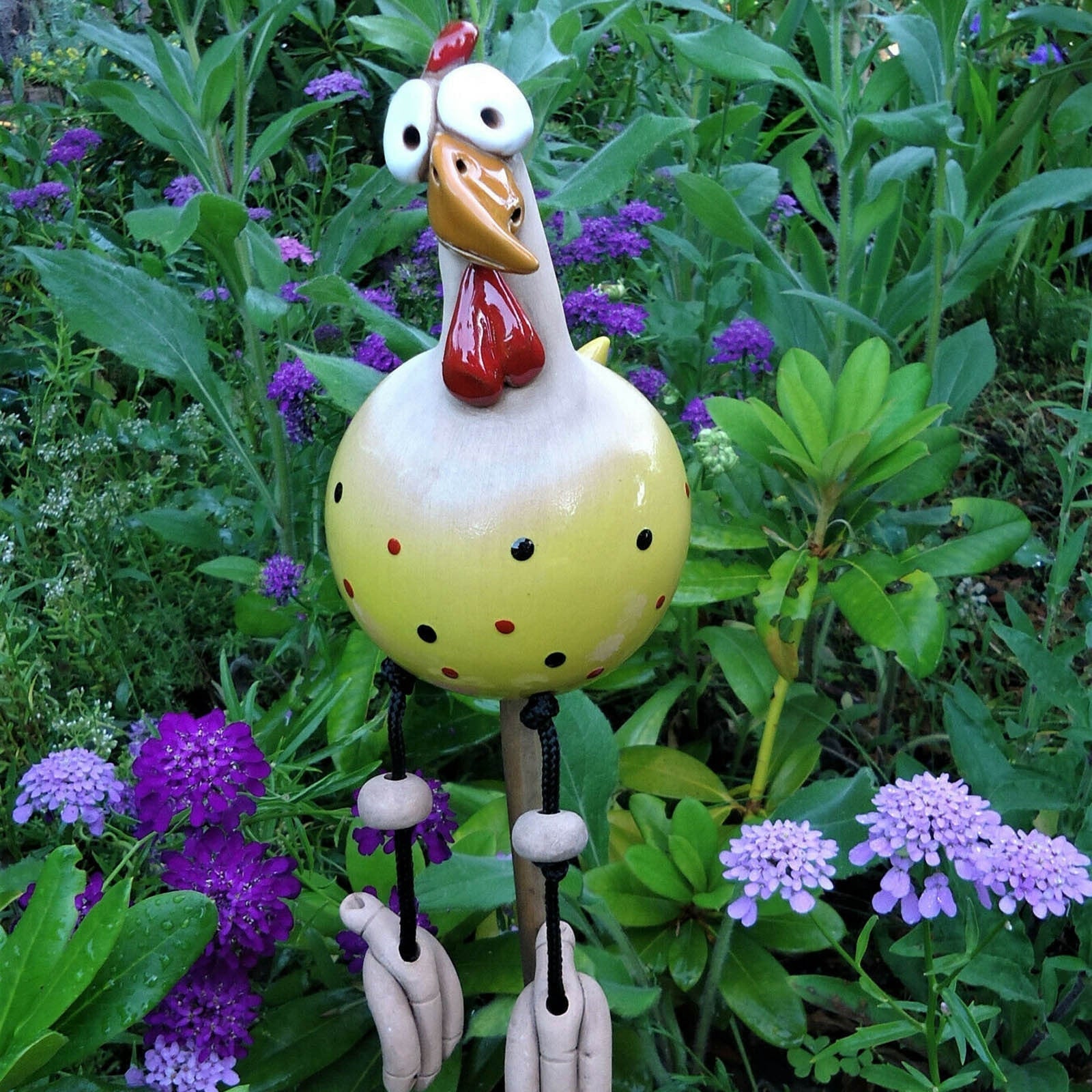 Tuin Decoratie | Hekfiguur Haan | Weerbestendig Humor Design | FenceFunky