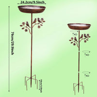 Vogelbad | Decoratieve Schaal | Stevige Piek | GardenShine