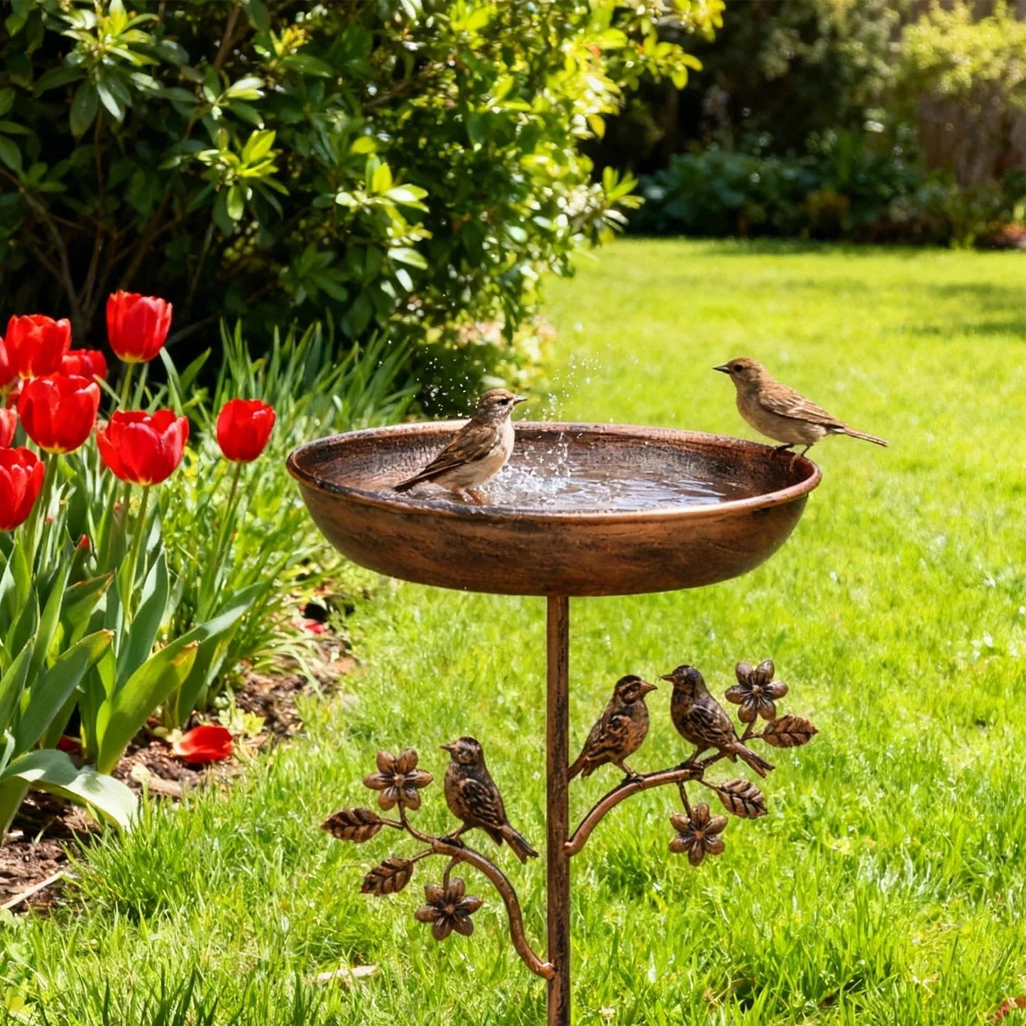Vogelbad | Decoratieve Schaal | Stevige Piek | GardenShine