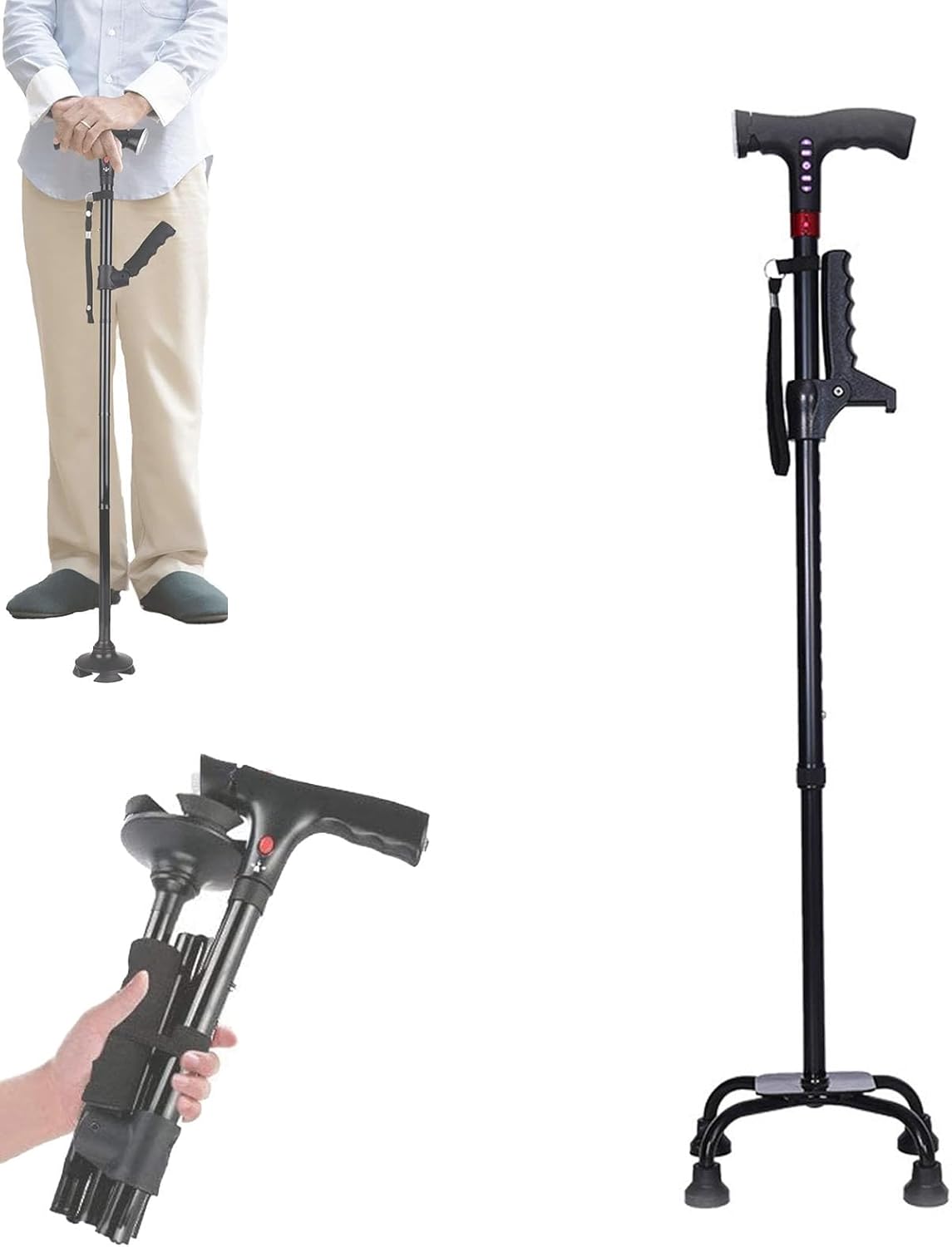 Loopstok | Valalarm | Hoogteverstelbaar | SmartCane