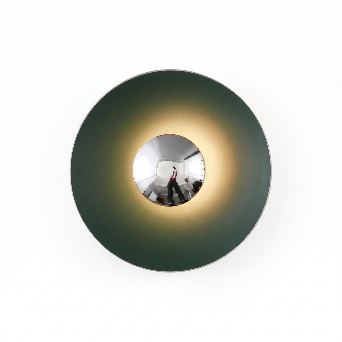 Kleurrijke Ronde Metalen Wandlamp