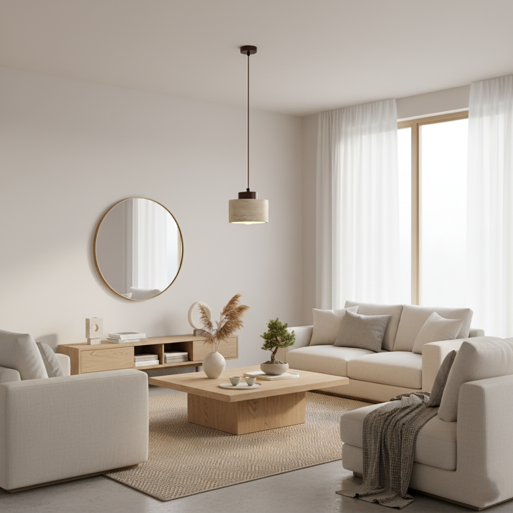 Nordic Travertine Minimalistische Hanglamp