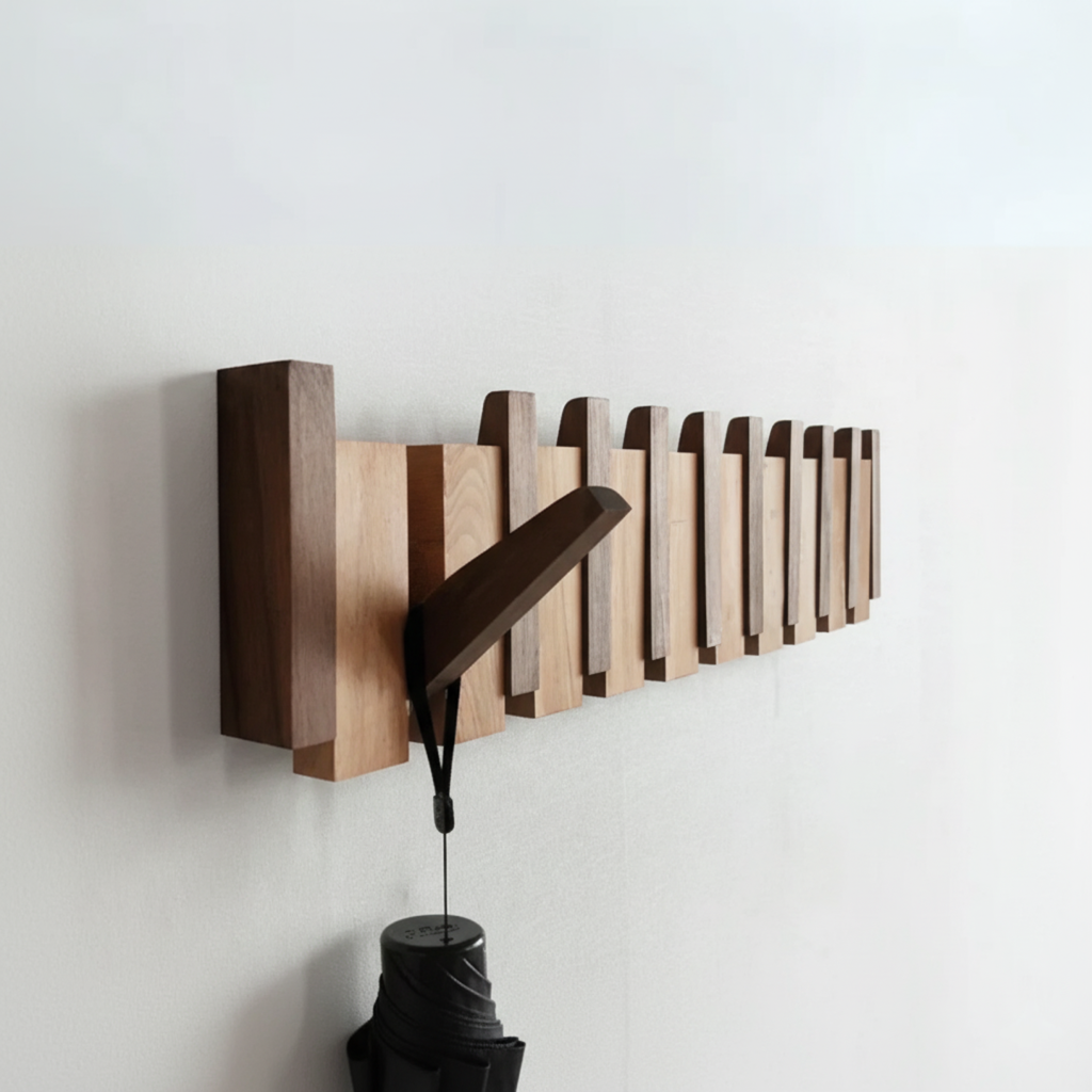 Piano Kleshenger HarmonyCoat – Creatieve Houten Kapstok voor Gang en Entree