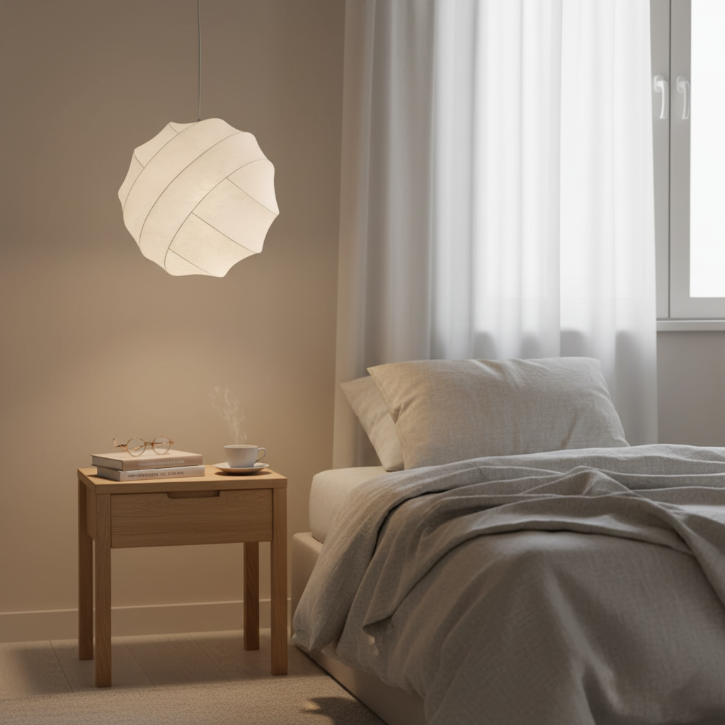 Wabi Sabi Zijde Bal Japandi Hanglamp