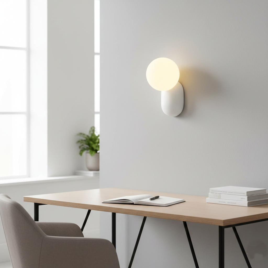 Luma Nordic Glass Orb Wandlamp