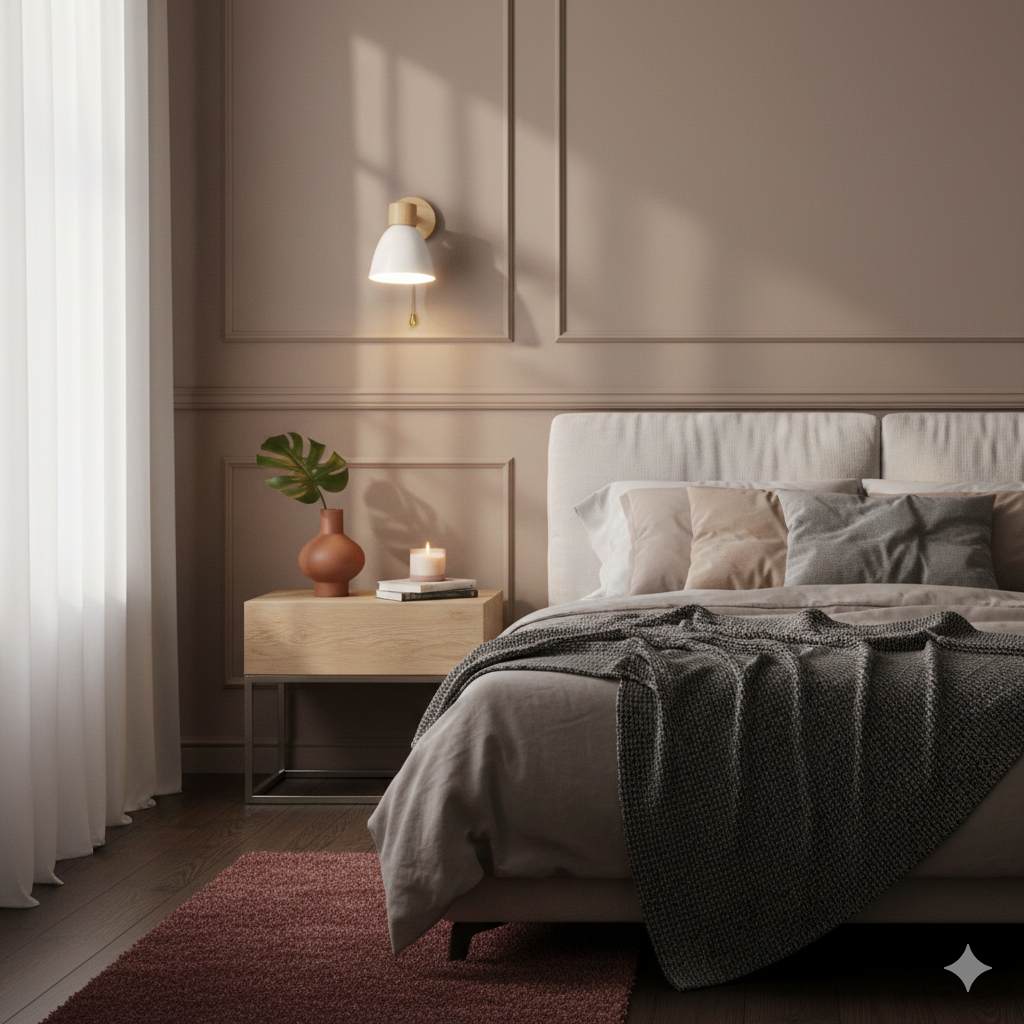 Moderne Minimalistische Houten Kegel LED Wandlamp | 1-Licht