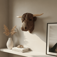 BOVINEART – Elegante Koe-Wandsculptuur in Landhuisstijl