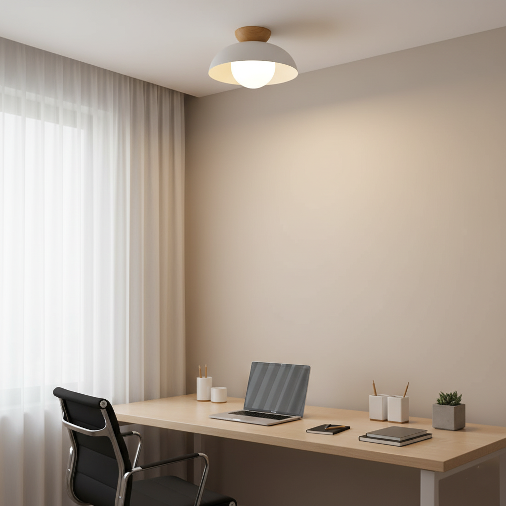 Nordic Minimalistische Eco IJzeren Schaduw Plafondlamp