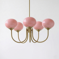 Marshmallow Moderne Glazen Bollen Kroonluchter