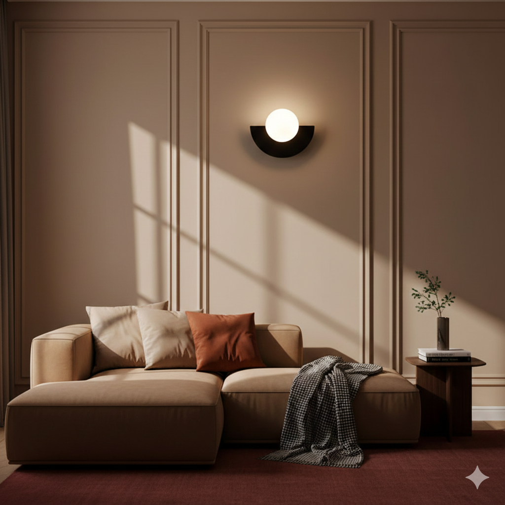 Moderne Minimalistische Glazen Globe Wandlamp LED 1-Licht