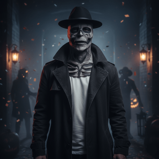 DREADSKULL – Realistische skelettenmasker met hoed voor de ultieme Halloween-transformatie