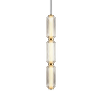 Elma Lineaire Gestreepte Glas LED Hanglamp