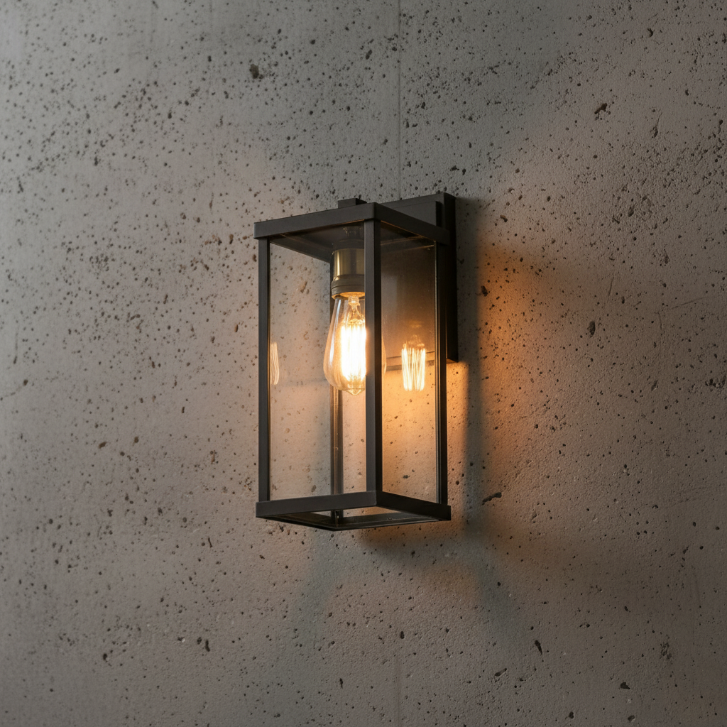 Retro Radenko Glas Buiten Wandlamp