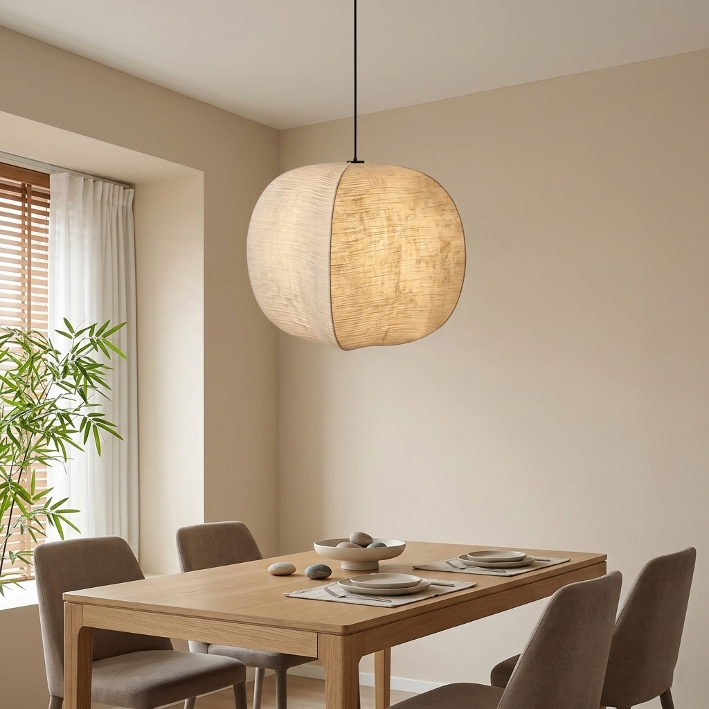 Zen Harmony Japandi Stoffen Hanglamp