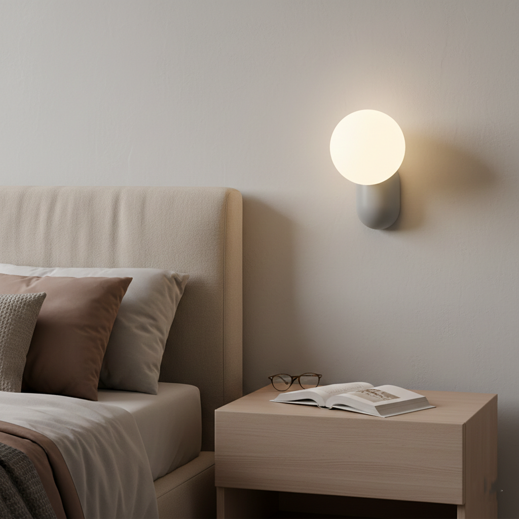 Luma Nordic Glass Orb Wandlamp