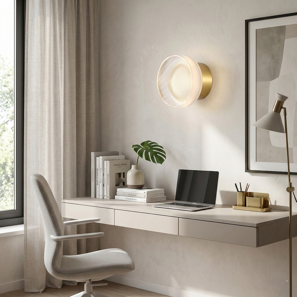 Aurel Nordic Frosted Acryl Wandlamp