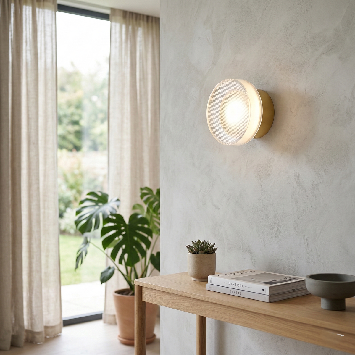 Aurel Nordic Frosted Acryl Wandlamp