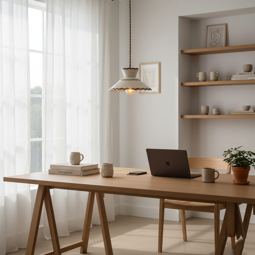 Herfst Klassiek Vintage Keramische Hanglamp