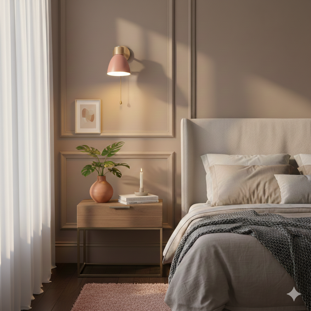 Moderne Minimalistische Houten Kegel LED Wandlamp | 1-Licht