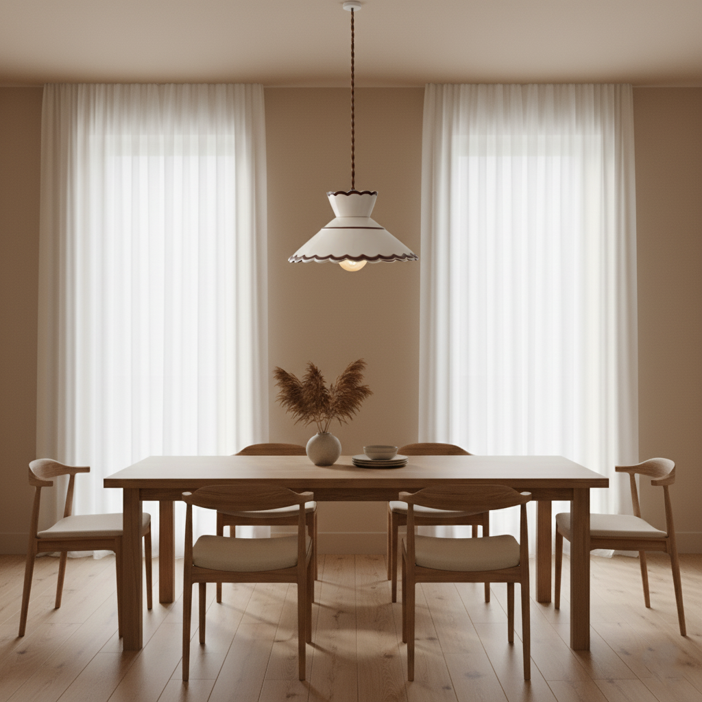 Herfst Klassiek Vintage Keramische Hanglamp