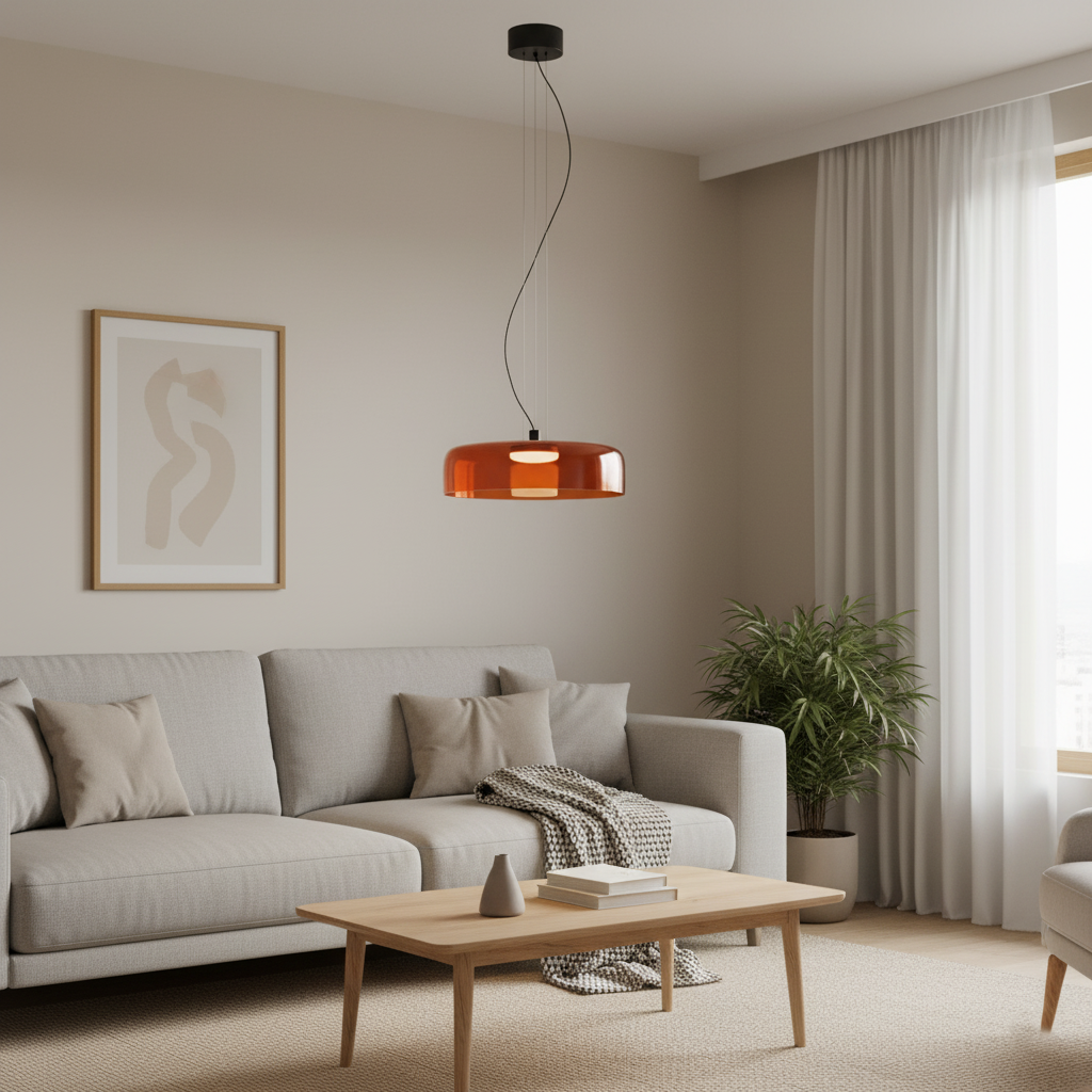 Noordse Hemelse Glazen Hanglamp