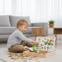 ARTIBLOX – 2-in-1 Montessori Tekenbord met Magneetbord & Krijtbord voor Kinderen
