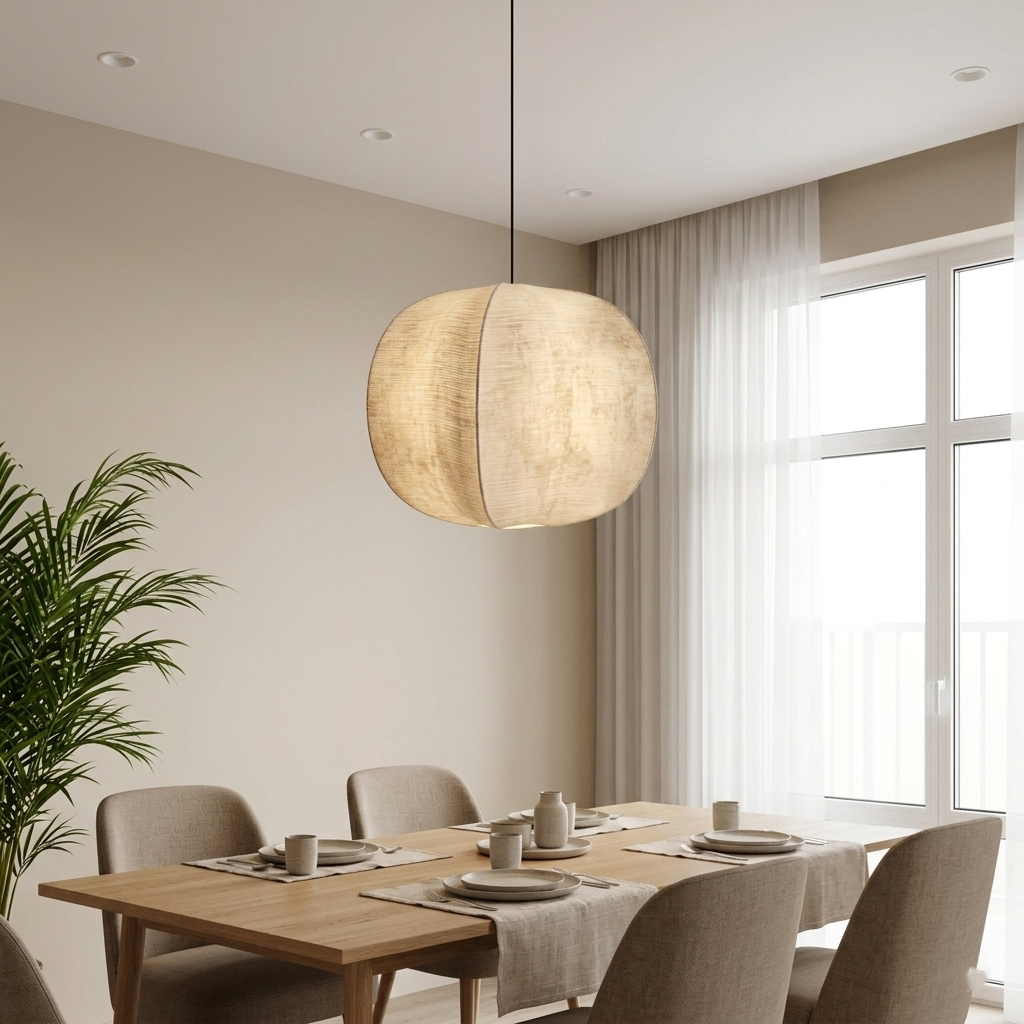 Zen Harmony Japandi Stoffen Hanglamp