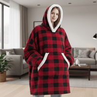 SNUGGOVA – Fleece Hoodie-Deken voor ultiem comfort