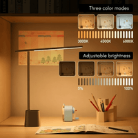 FOLDLITE – Intelligente, opvouwbare LED-bureaulamp met accu & dimfunctie