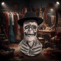 DREADSKULL – Realistische skelettenmasker met hoed voor de ultieme Halloween-transformatie