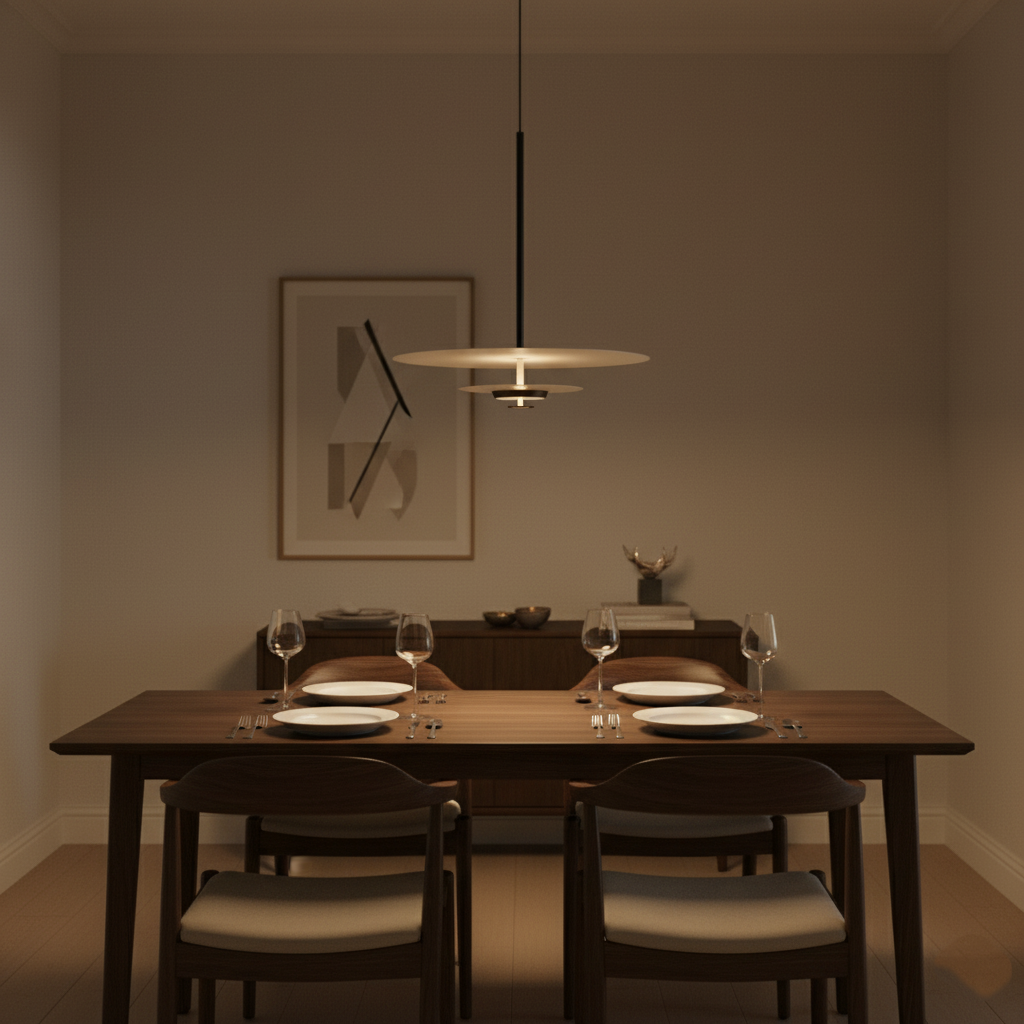 Nordic Minimalist LED Ronde Schijf Hanglamp