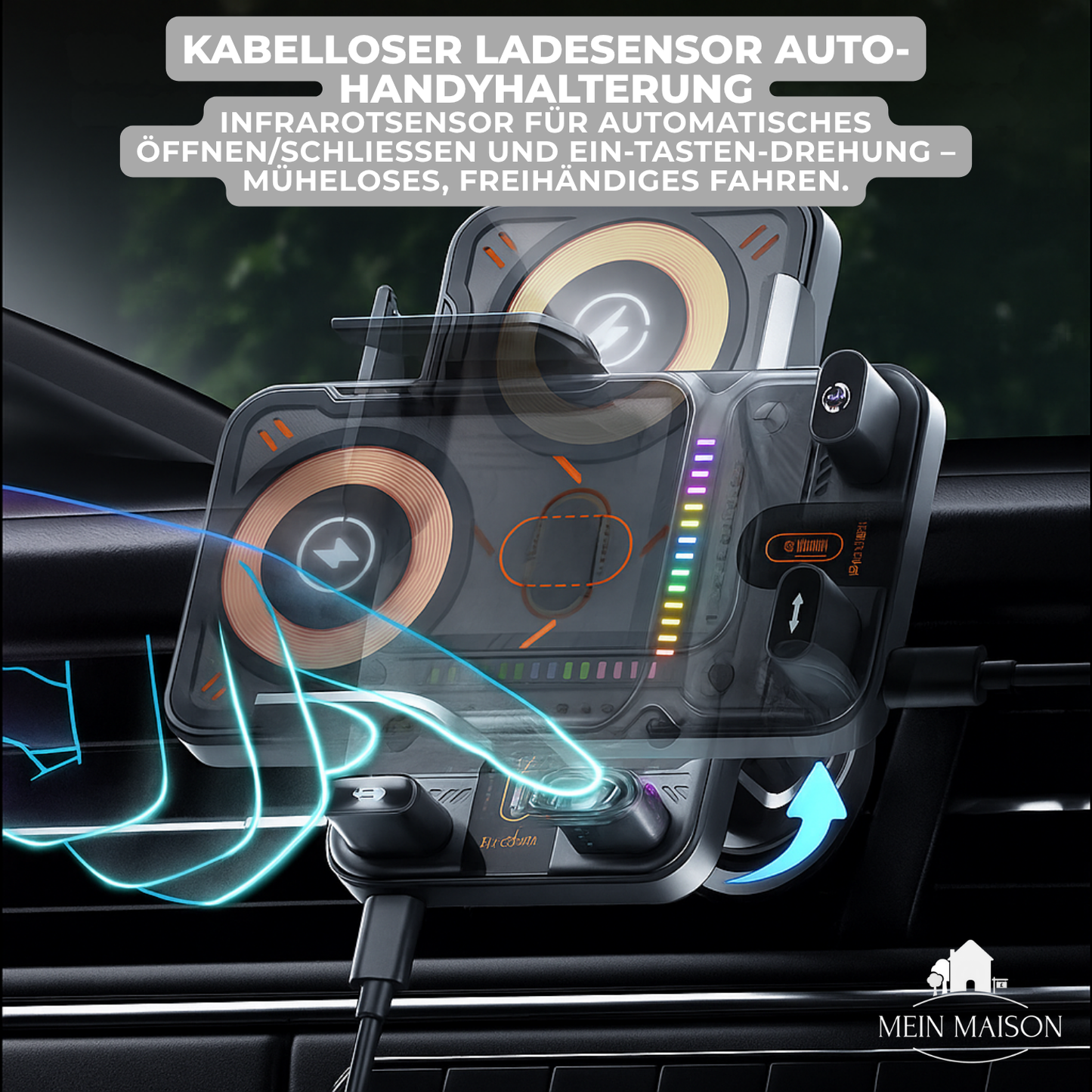 PowerDrive Pro – Veilig opladen en navigeren tijdens het rijden
