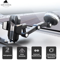 Handyhouder Auto GripTech | Sterke Zuigkracht | 360° Rotatie | Eenvoudige Bediening met Één Hand