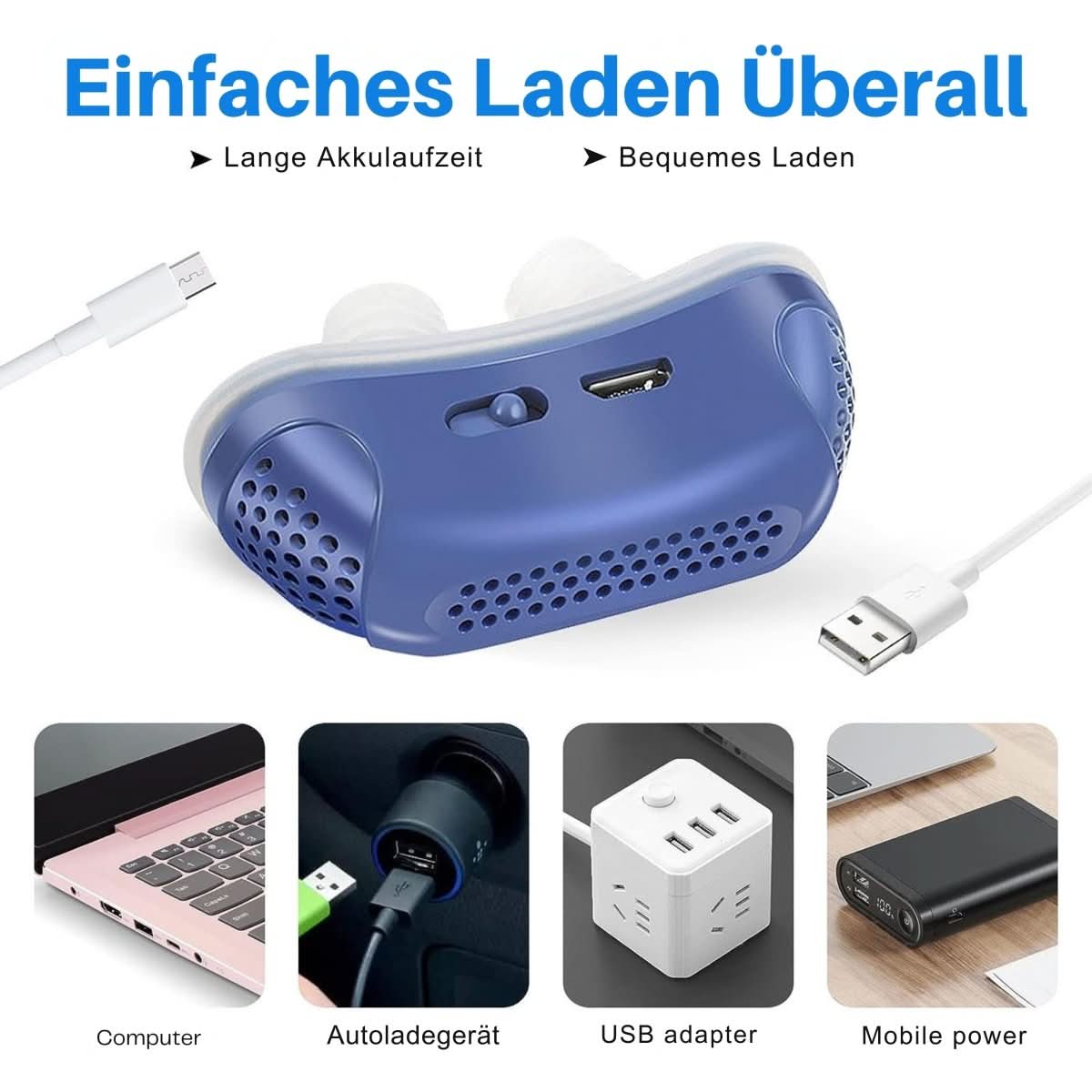 MICROBREATH – Compact CPAP-apparaat tegen snurken & slaapapneu