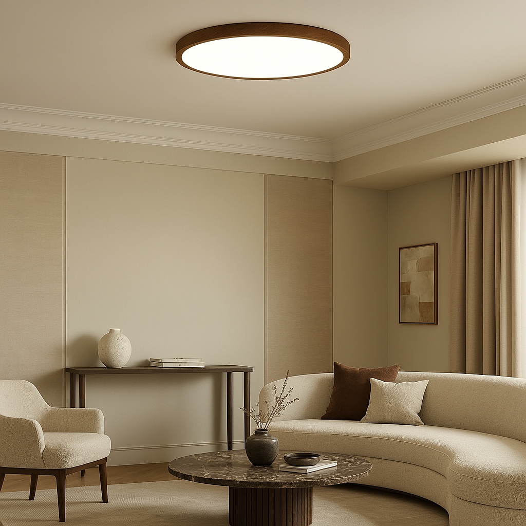 Donker Houten Plafondlamp