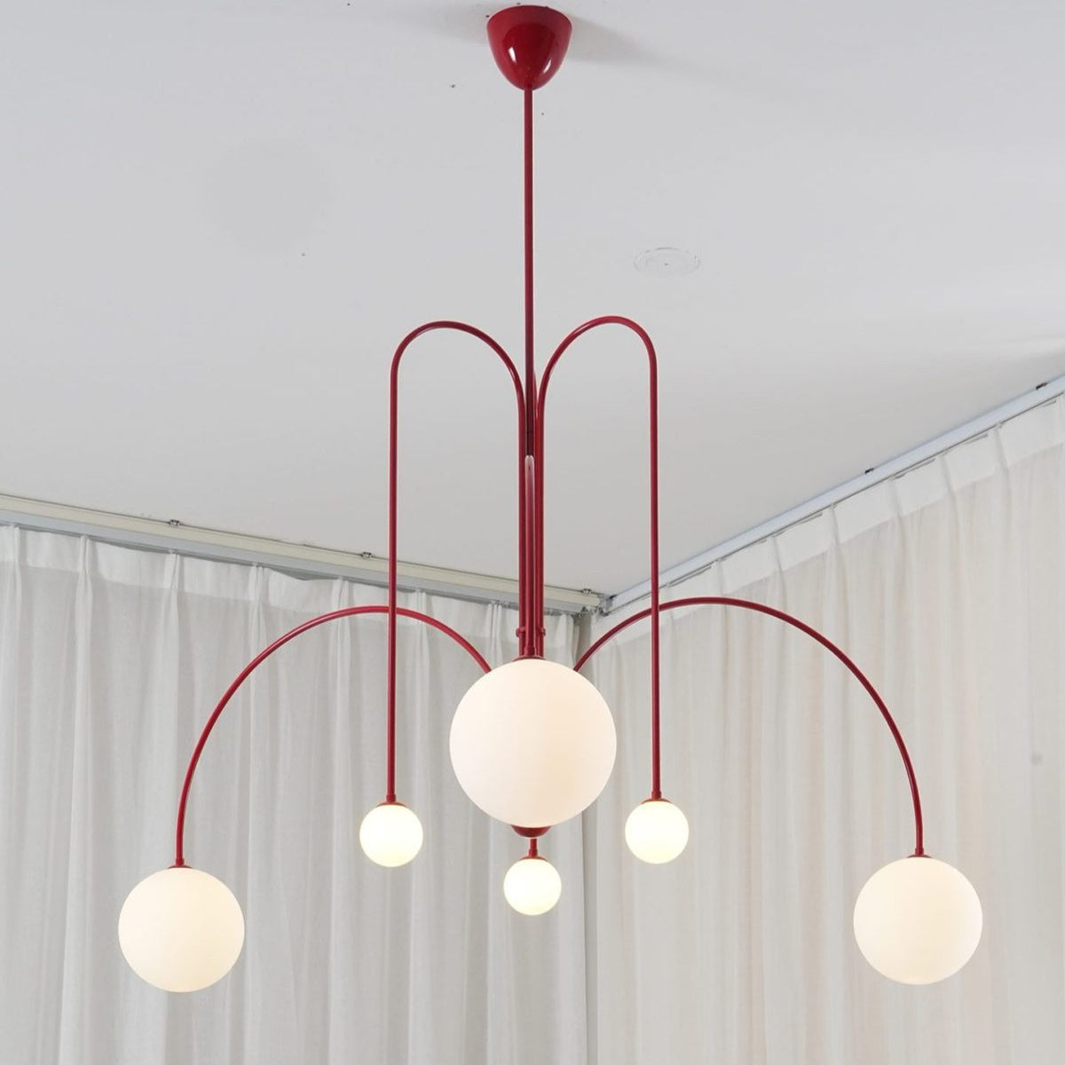 Nordic Gran Finale Nordic Witte Glas Metalen Hanglamp