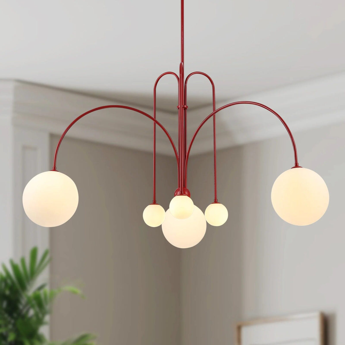 Nordic Gran Finale Nordic Witte Glas Metalen Hanglamp