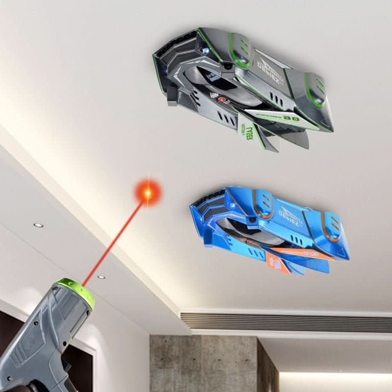 GravitationRacer – Laser-gestuurd Wandklim RC Auto