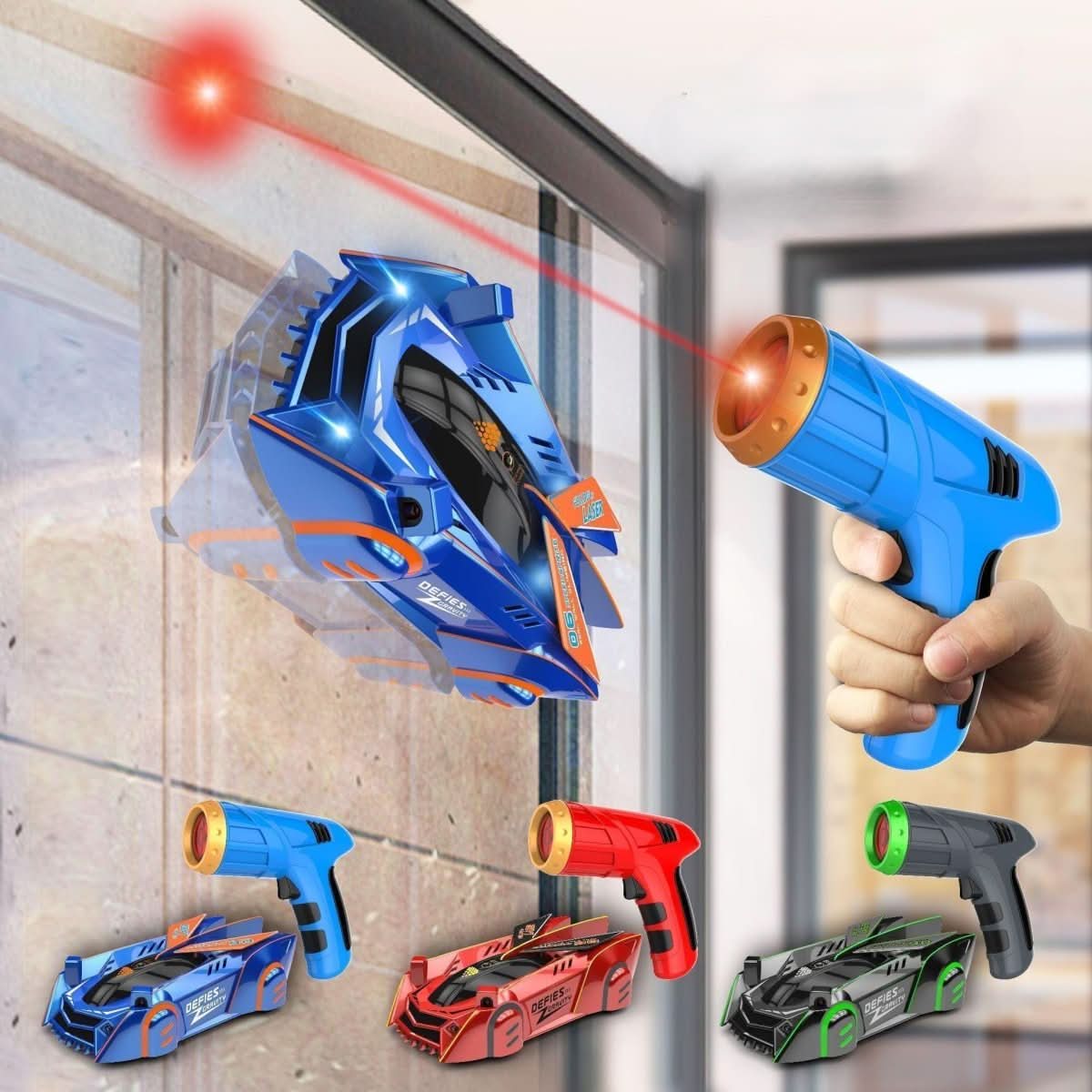 GravitationRacer – Laser-gestuurd Wandklim RC Auto