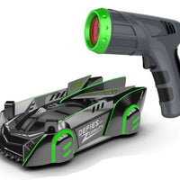 GravitationRacer – Laser-gestuurd Wandklim RC Auto
