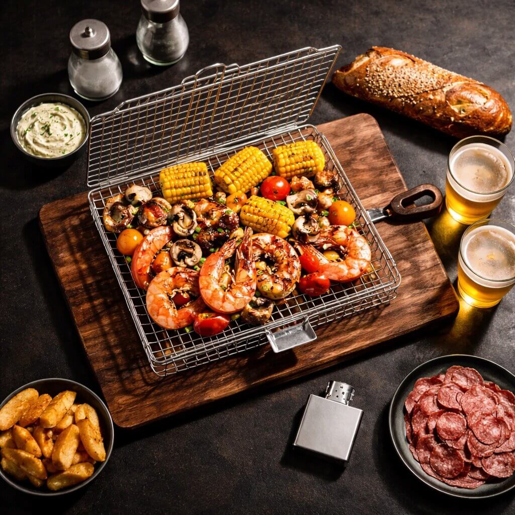 Grillmand | RVS | Gelijke Warmteverdeling | BBQWend