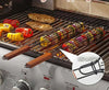Grillmand met houten handvat | Draagbare, niet-klevende BBQ-korf voor buite