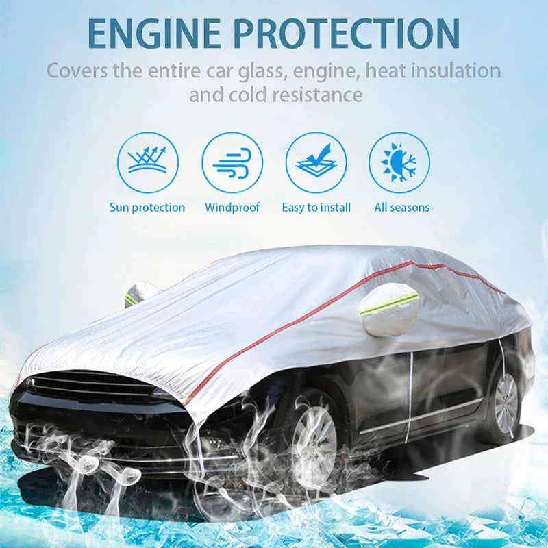 AutoVioro Waterdichte Autohoes | UV- & Hittebescherming | Windvast & Diefstalbestendig | Nano-Oxford-Stof