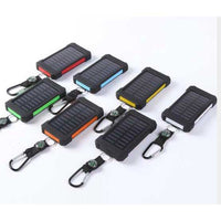 Waterdichte zonne-energiebank | LED-oplader voor smartphones, fietsen en kamperen