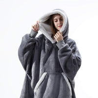 Ultra Zachte Fleece En Wol Hooded Deken Voor Comfort En Warmte Thuis