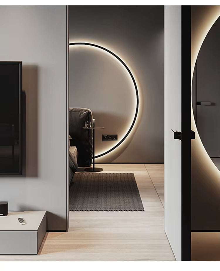NovaHalo LumaNova Circulaire Wandlamp Voor Moderne Minimalistische Interieurs