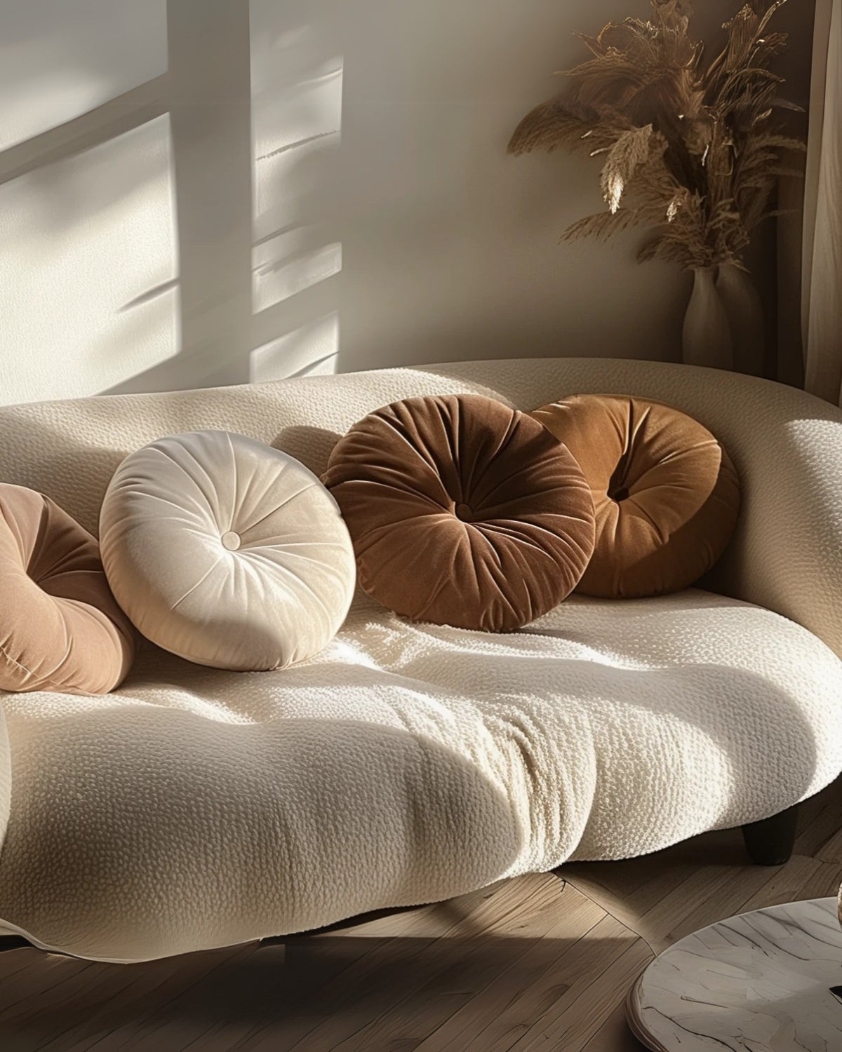 Poetica – Rond Kussen in Modern Design