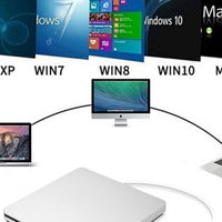 Externe DVD-Recorder voor optische schijven Draagbaar voor MacBook Air
