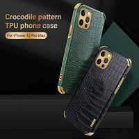 iPhone Leer Case Krokodil – Luxe & Beschermend