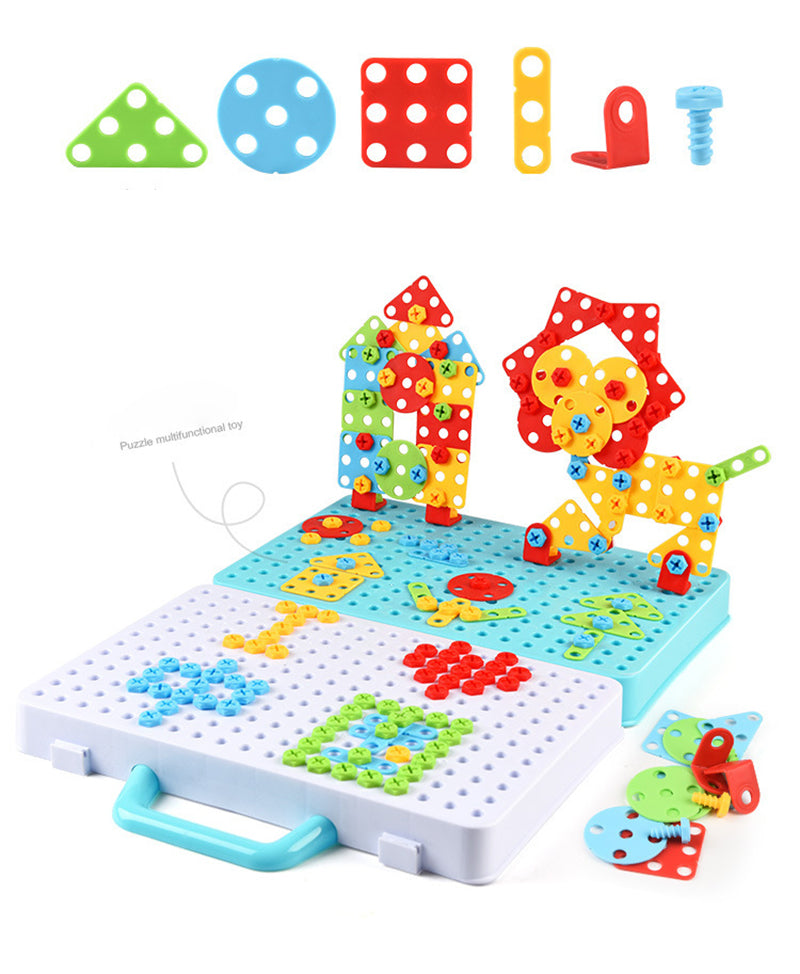 Creatieve bouwdoos met speelgoedboormachine - BuildyDrill